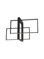 Plafoniera Clea 26W 3000K, Negru si Aluminiu, Acrilic Nova Luce