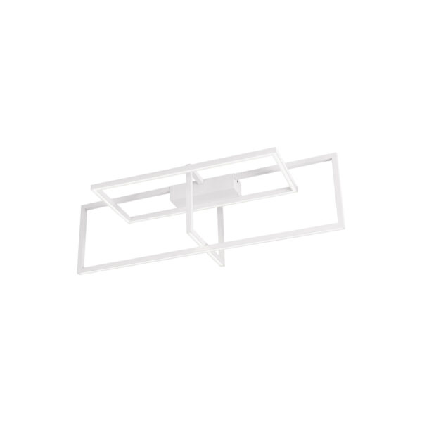 Plafoniera Clea 31W 3000K, Alb si Aluminiu, Acrilic Nova Luce