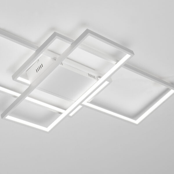 Plafoniera Clea 58W 2700 | 3500 | 5000K, Alb si Aluminiu, Acrilic Nova Luce