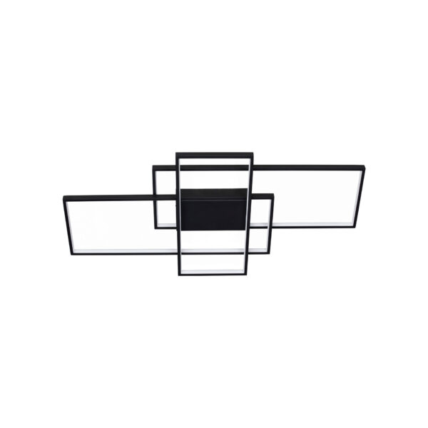 Plafoniera Clea 58W 2700 | 3500 | 5000K, Negru si Aluminiu, Acrilic Nova Luce