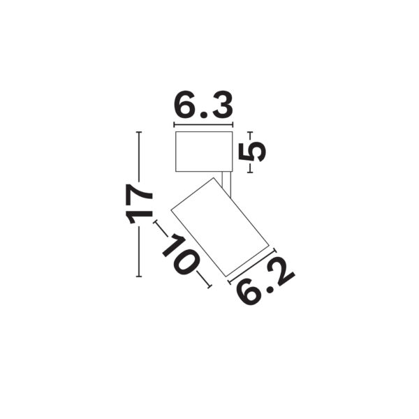 Plafoniera Colosio 10W 3000K, Alb si Aluminiu Nova Luce