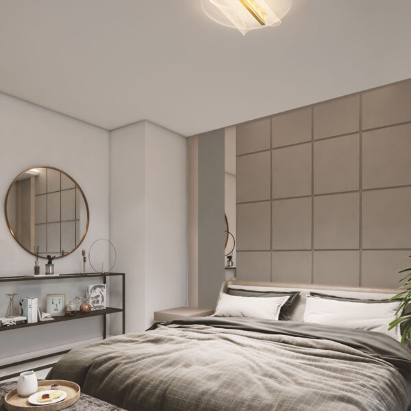 Plafoniera Copo 20W 3000K, Auriu si Aluminiu, Acrilic Nova Luce