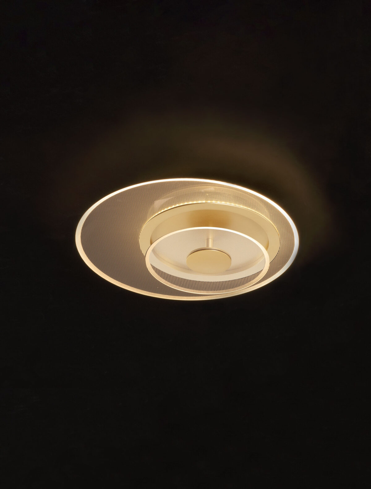 Plafoniera Copo 29W 3000K, Auriu si Aluminiu, Acrilic Nova Luce