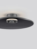 Plafoniera Esti 33W 3000K, Fumuriu, Nichel fumuriu si Sticla, Aluminiu Nova Luce