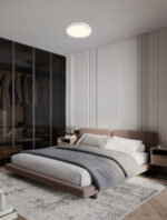 Plafoniera Felicia 25W 3000K, Alb si Otel, Aluminiu, Acrilic Nova Luce