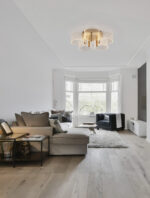 Plafoniera Gatlin 27W 3000K, Auriu si Metal, Acrilic Nova Luce