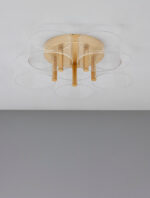 Plafoniera Gatlin 27W 3000K, Auriu si Metal, Acrilic Nova Luce