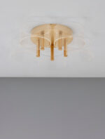 Plafoniera Gatlin 27W 3000K, Auriu si Metal, Acrilic Nova Luce