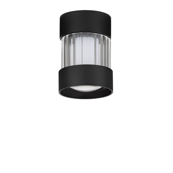 Plafoniera Glovia 14W 3000 | 2700 K, Negru si Sticla, Aluminiu Nova Luce