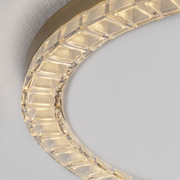 Plafoniera Greamy 21W 3000K, Auriu si Aluminiu, Acrilic Nova Luce