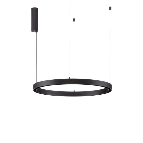Plafoniera Halo 60W 3000K, Negru si Aluminiu Nova Luce