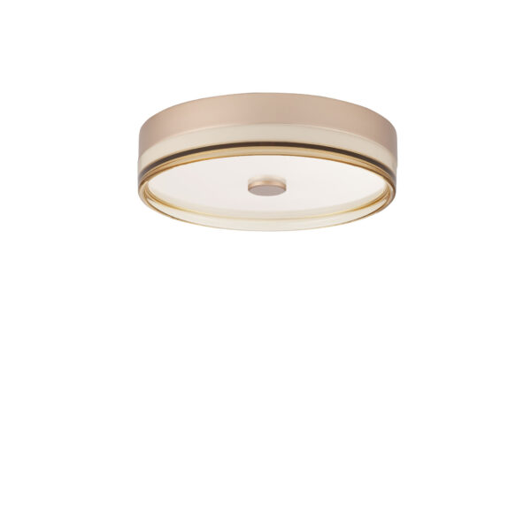 Plafoniera Helios 22W 3000K, Auriu, Chihlimbariu si Otel, Acrilic Nova Luce