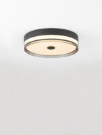 Plafoniera Helios 22W 3000K, Negru si Otel, Acrilic Nova Luce