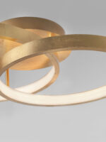 Plafoniera Leon 44W 3000K, Auriu si Aluminiu, Acrilic Nova Luce