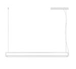 Plafoniera Line 38W 3000K, Alb si Aluminiu, Acrilic Nova Luce