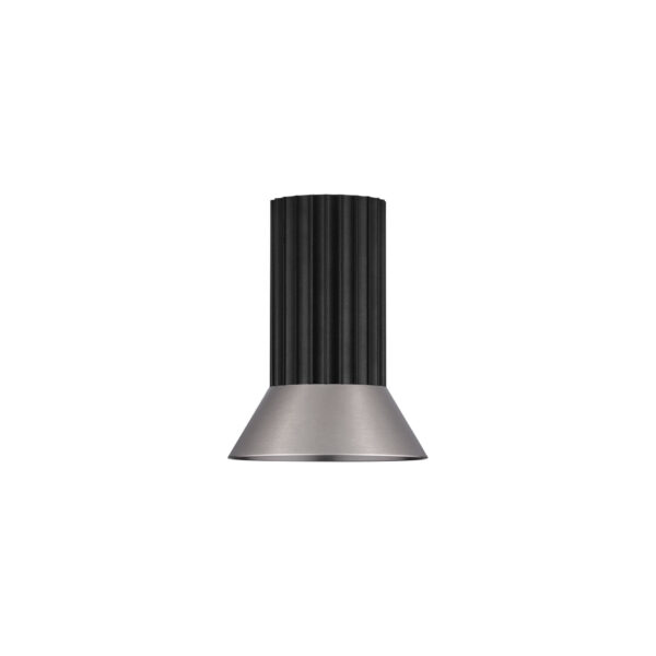 Plafoniera Luvia 10W, Negru, Nichel fumuriu si Aluminiu Nova Luce