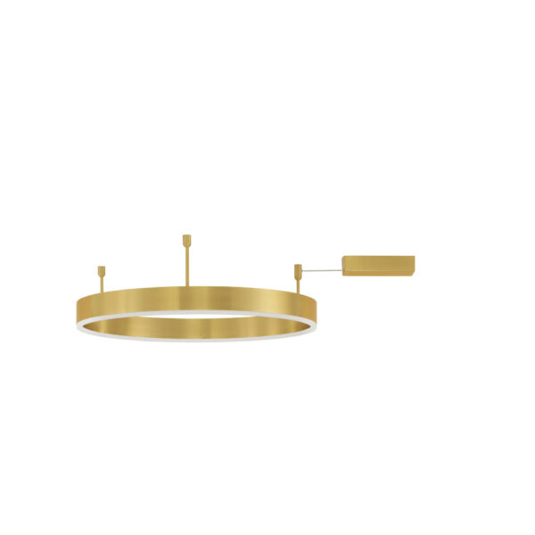 Plafoniera Motif 46W 3000K, Auriu si Aluminiu, Acrilic Nova Luce