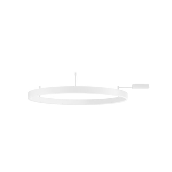 Plafoniera Motif 60W 3000K, Alb si Aluminiu, Acrilic Nova Luce