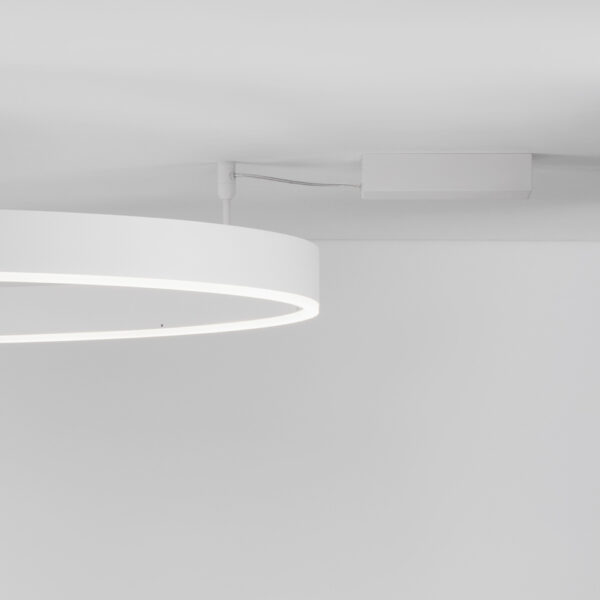 Plafoniera Motif 60W 3000K, Alb si Aluminiu, Acrilic Nova Luce