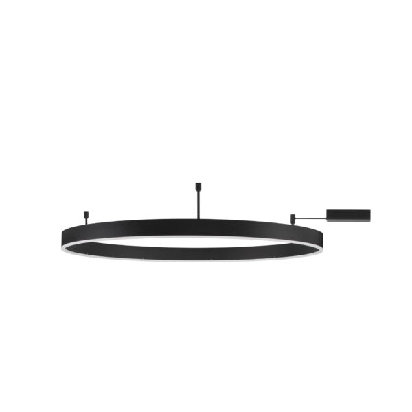 Plafoniera Motif 60W 3000K, Negru si Aluminiu, Acrilic Nova Luce