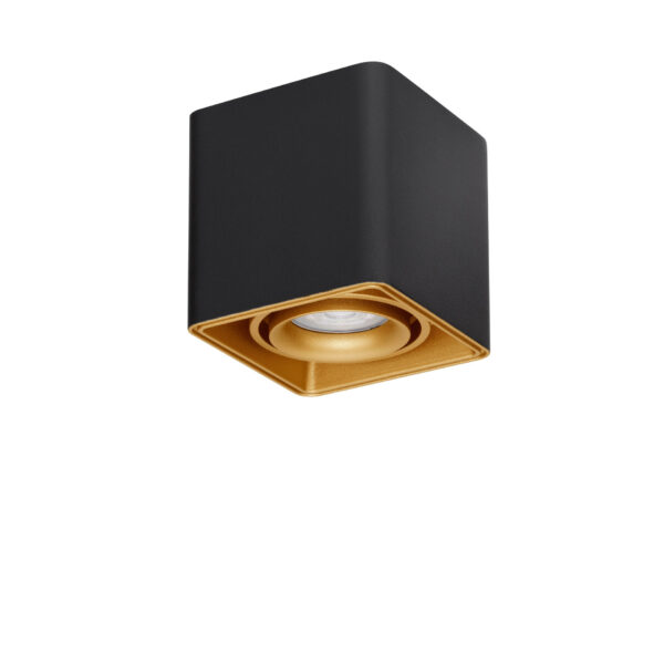 Plafoniera Nami 10W, Negru, Auriu si Aluminiu Nova Luce