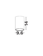 Plafoniera Nido 10W, Auriu si Aluminiu Nova Luce
