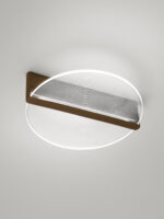 Plafoniera Noah 29W 3000K, Maro si Aluminiu, Acrilic Nova Luce