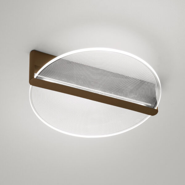 Plafoniera Noah 29W 3000K, Maro si Aluminiu, Acrilic Nova Luce