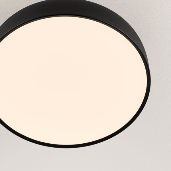Plafoniera Noelia 27W 2700 K, Negru si Otel, Aluminiu, Acrilic Nova Luce