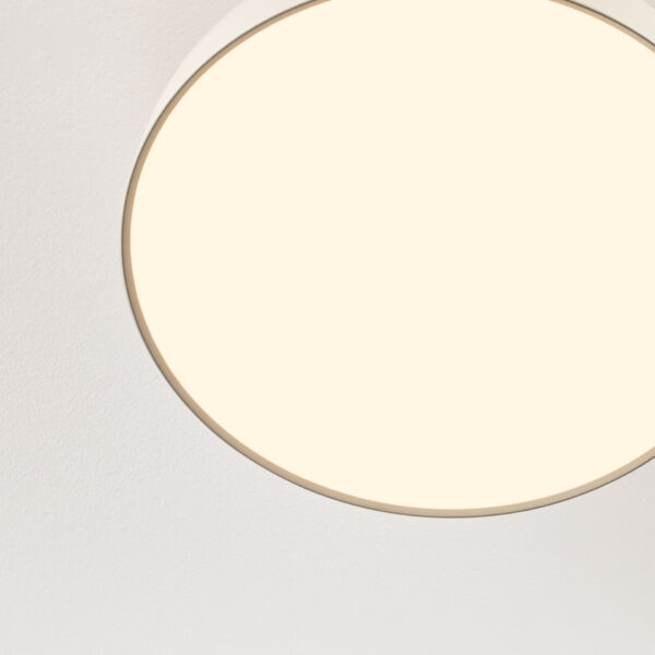 Plafoniera Noelia 36W 2700 K, Crem si Otel, Aluminiu, Acrilic Nova Luce