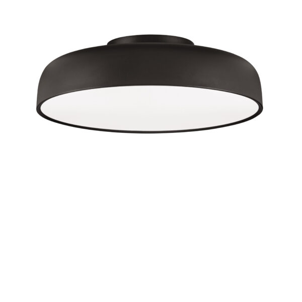 Plafoniera Noelia 36W 2700 K, Negru si Otel, Aluminiu, Acrilic Nova Luce