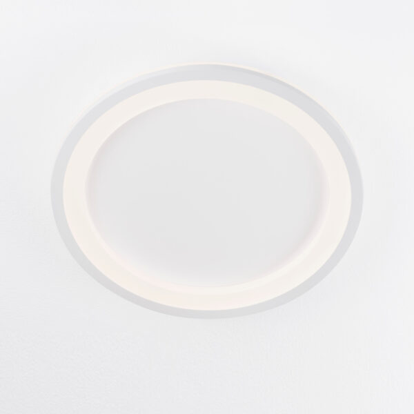 Plafoniera Oggy 30W 3000K, Alb si Aluminiu, Acrilic Nova Luce