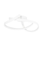 Plafoniera Olia 47W 3000 | 2700 | 4000K, Alb si Otel, Aluminiu, Silicon Nova Luce