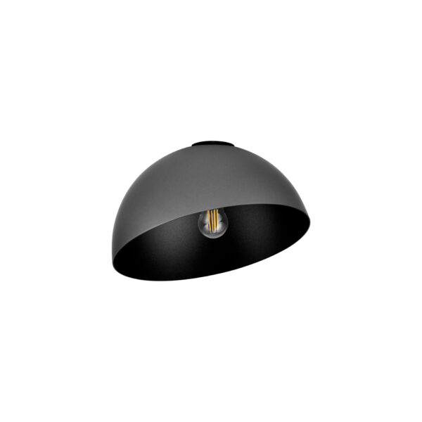 Plafoniera Onia 12W, Gri si Metal Nova Luce