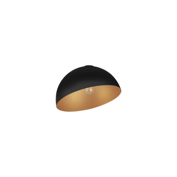 Plafoniera Onia 12W, Negru, Auriu si Metal Nova Luce