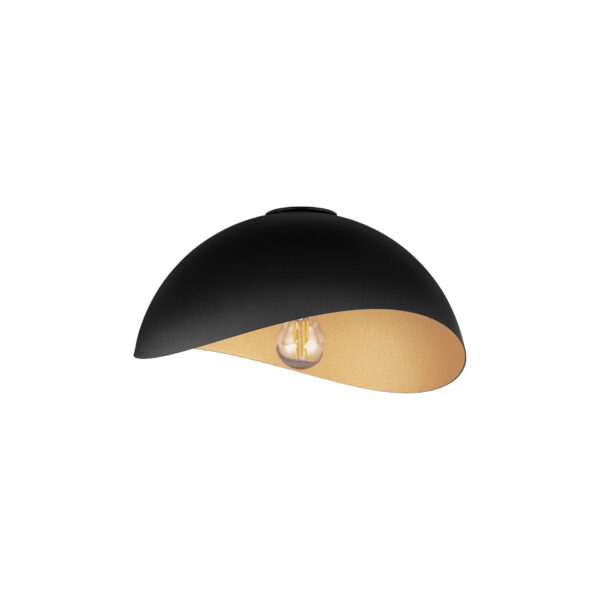 Plafoniera Opsi 12W, Negru, Auriu si Metal Nova Luce