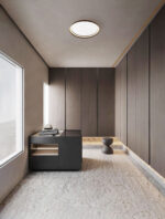 Plafoniera Ormi 48W 3000 | 2700 | 4000K, Maro si Aluminiu, Acrilic Nova Luce