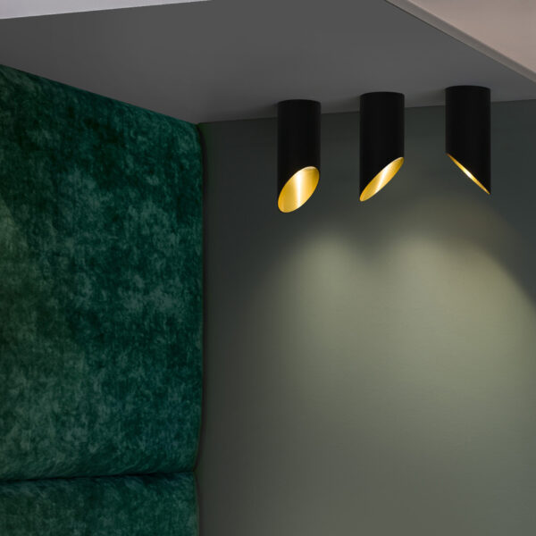 Plafoniera Oslo 10W, Negru si Aluminiu Nova Luce
