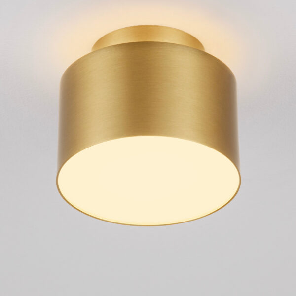 Plafoniera Ozen 16W 3000K, Auriu si Aluminiu, Acrilic Nova Luce