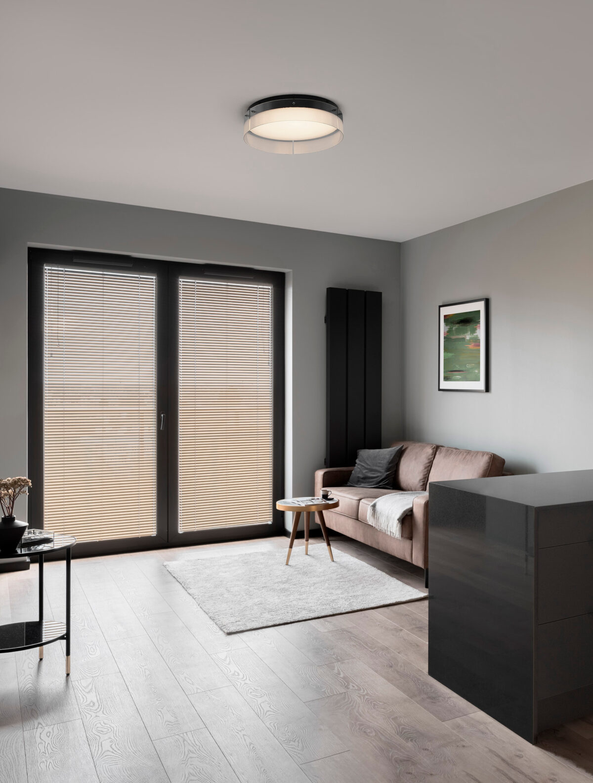 Plafoniera Pauline 48W 3000K, Transparent si Sticla, Aluminiu Nova Luce