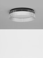 Plafoniera Pauline 48W 3000K, Transparent si Sticla, Aluminiu Nova Luce