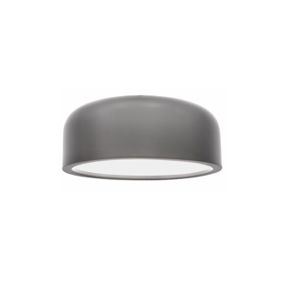Plafoniera Perleto 24W, Alb, Gri si Otel, Metal, Acrilic Nova Luce