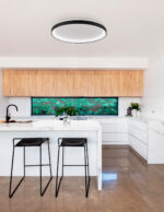 Plafoniera Pertino 50W 2700 K, Negru si Aluminiu, Acrilic Nova Luce