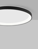 Plafoniera Pertino 50W 2700 K, Negru si Aluminiu, Acrilic Nova Luce