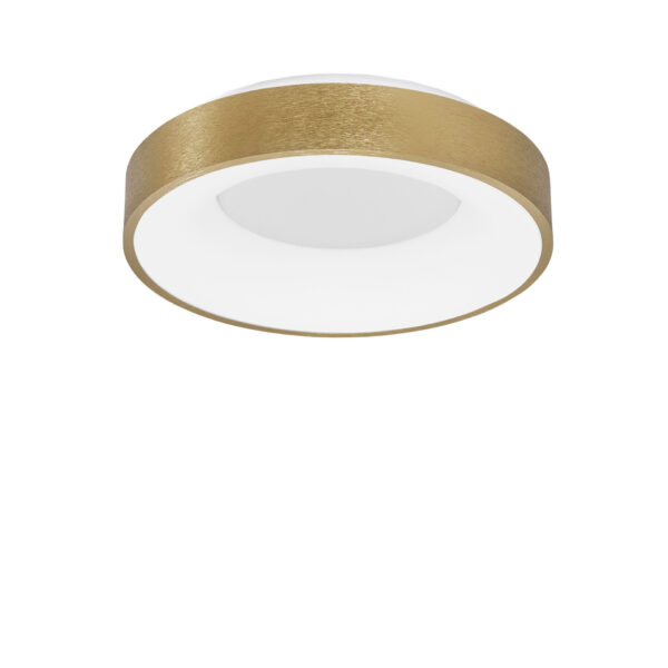 Plafoniera Rando Thin 30W 3000K, Auriu si Aluminiu, Acrilic Nova Luce