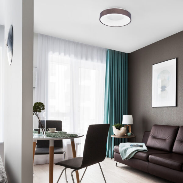 Plafoniera Rando Thin 30W 3000K, Maro si Aluminiu, Acrilic Nova Luce