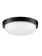 Plafoniera Reo 19W 3000K, Negru si Policarbonat Nova Luce