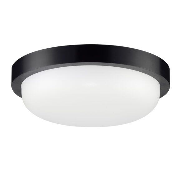 Plafoniera Reo 19W 3000K, Negru si Policarbonat Nova Luce