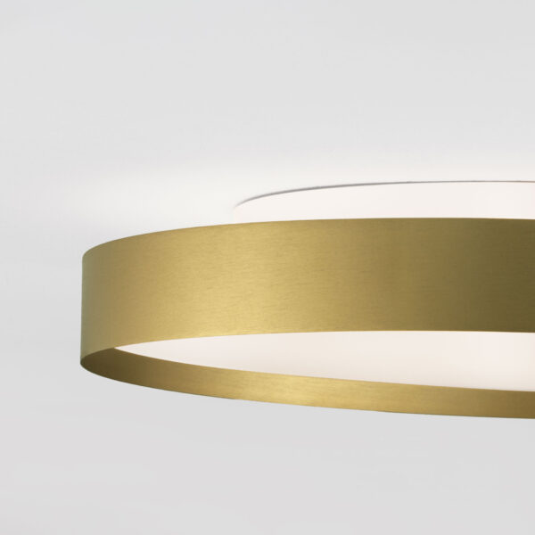 Plafoniera Roi 48W 3000 | 2700 K, Auriu si Aluminiu, Metal, Acrilic Nova Luce