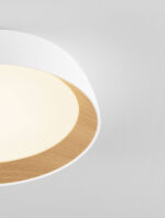 Plafoniera Sigi 40W 3000K, Alb si Aluminiu, Metal, Acrilic Nova Luce